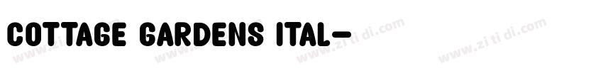 Cottage Gardens Ital字体转换